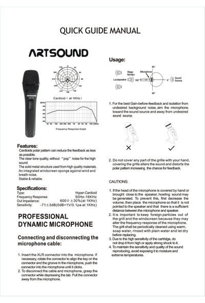 Artsound - Professional Dynamic Microphone