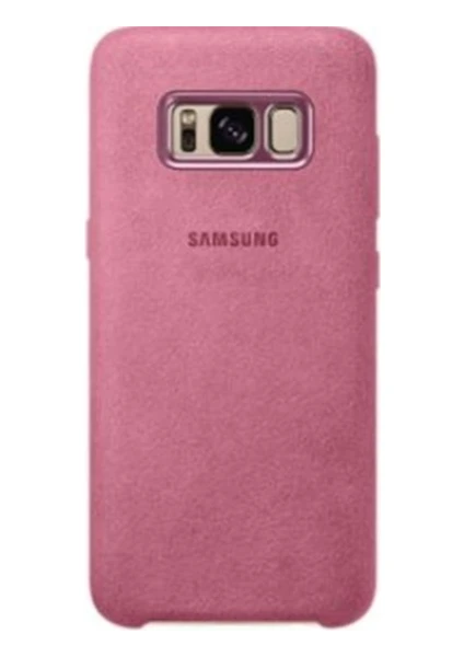 Galaxy S8 Alcantara Kılıf Pembe - EF-XG950APEGWW