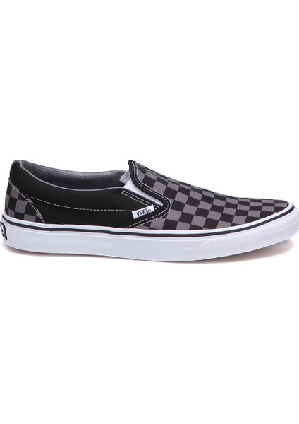 Classic Slip-On Gri Siyah Erkek Sneaker Ayakkabı