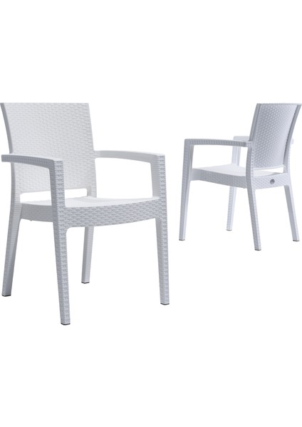 Garden Paris Rattan Sandalye -Beyaz