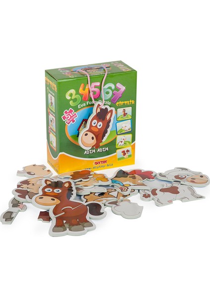 8018 Kut.Puzzle Çiftlik 3 4 5 6 7