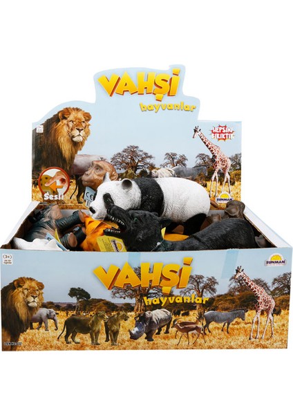 725 Sun Vahşi Hayvanlar Foam Sesli 27Cm-Rst-Aus