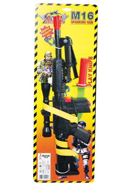 Oyuncak 108Dk Kart.M-16 Tüfek (Kartela)