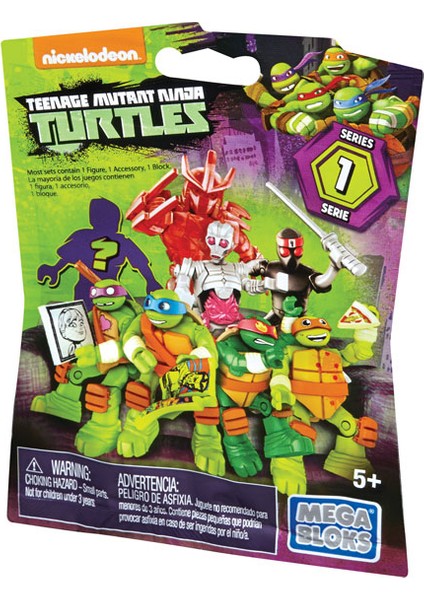 Mattel Fdb65 Tmnt Micro Action Figür Serisi Megabloks +5 Yaş