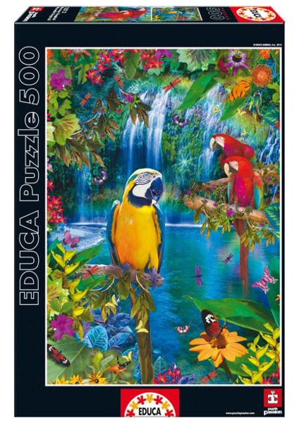 Heıdı-Educa 15512/Edu 500Pcs Bırd Tropıcal Land /Educa /500 Parça Puzzle