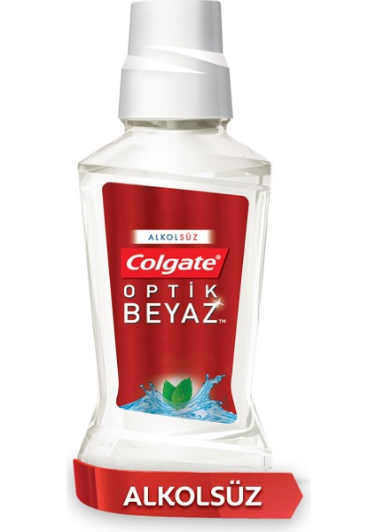 Plax Optik Beyaz Alkolsüz Gargara Ağız Bakım Suyu 250 ml