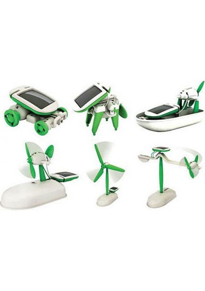 Solar Oyuncak 6'lı Set Güneş Enerjisi ile Çalışan Oyuncak