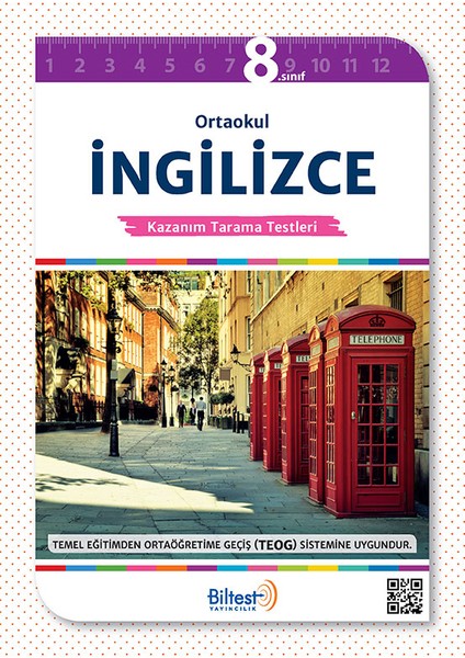 Biltest Ortaokul İngilizce 8 Kazanım Tarama Testleri