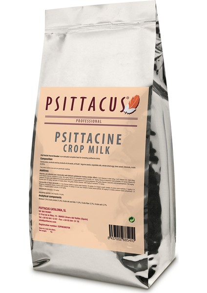 Psittacine Crop Milk 500 Gr Papağan Yemi