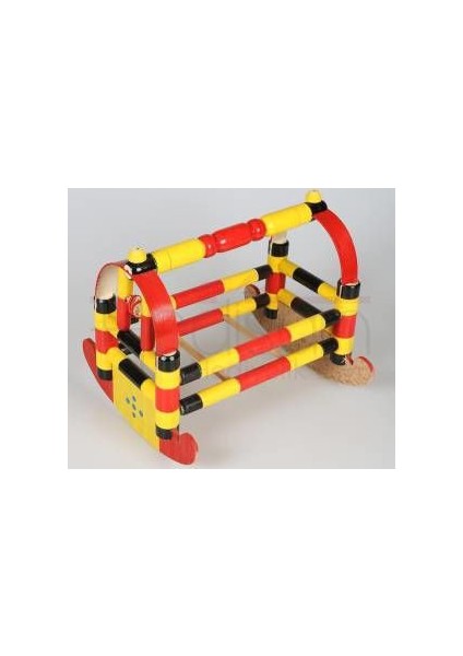 Ahşap Tahta Oyuncak Beşik 30 cm