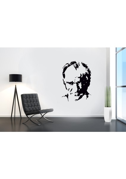 K. Atatürk Silüeti Duvar Stickerı 88 X 120 cm