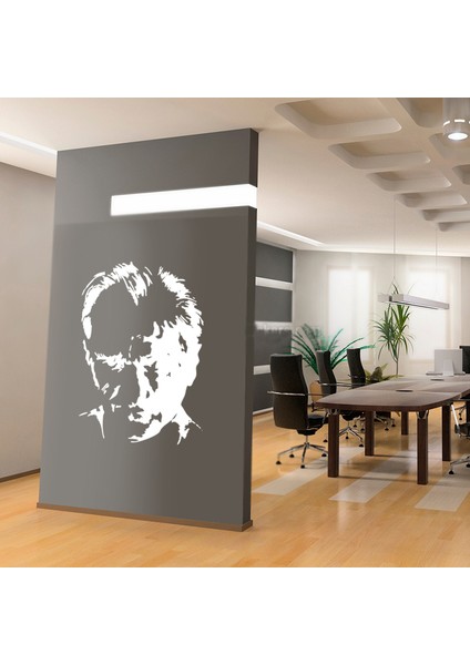 K. Atatürk Silüeti Duvar Stickerı 88 X 120 cm