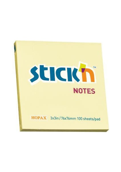 Stıckn 76x76 Pastel Sarı 100 Yaprak