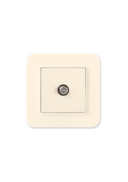 Günsan Radius Krem Tekli Uydu Priz F Konnektör