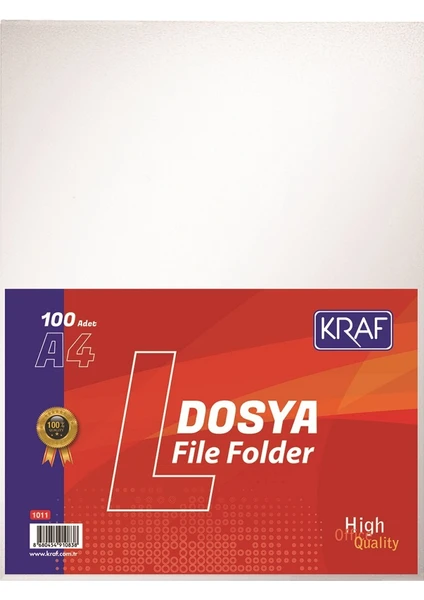 L Poşet Dosya  A4 100'lü Paket (1011)