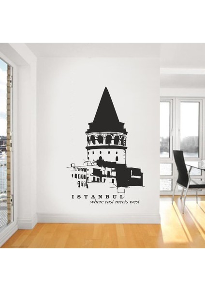 S-113 "İstanbul Galata Kulesi" Duvar Sticker
