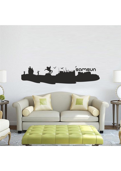 S-160 "Samsun Şehir Silueti" Duvar Sticker