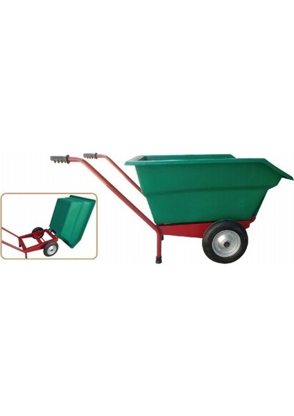 Silaj El Arabası Yem Taşıma Damperli Plastik El Arabası