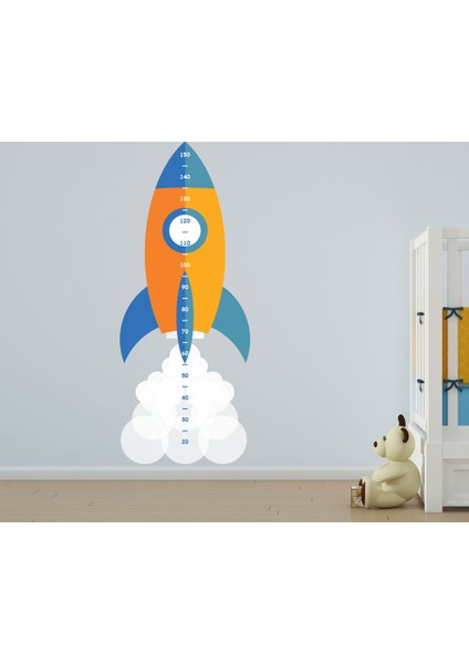 W-127 Çocuk Odası Boy Ölçer Duvar Sticker
