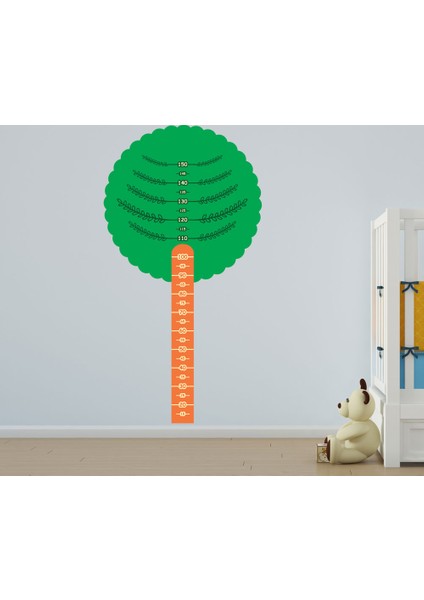 W-196 Çocuk Odası Ağaç Boy Ölçer Duvar Sticker
