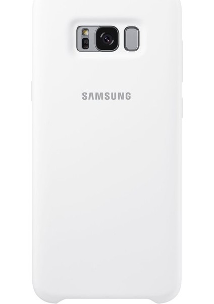 Galaxy S8 Plus Silikon Kılıf Beyaz - EF-PG955TWEGWW