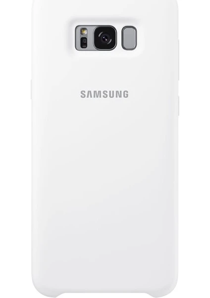 Galaxy S8 Plus Silikon Kılıf Beyaz - EF-PG955TWEGWW