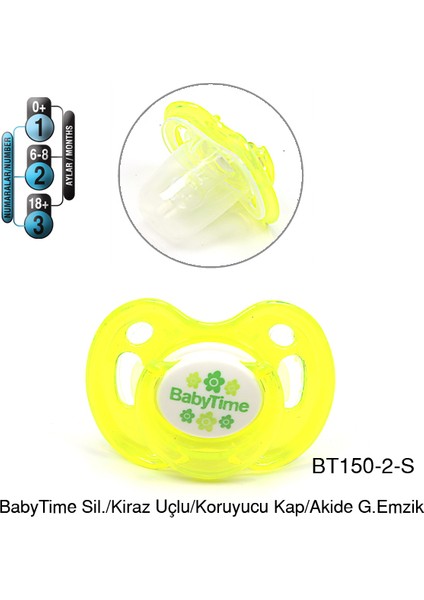 KİRAZ UÇLU AKİDE DESENLİ EMZİK BT 150-2