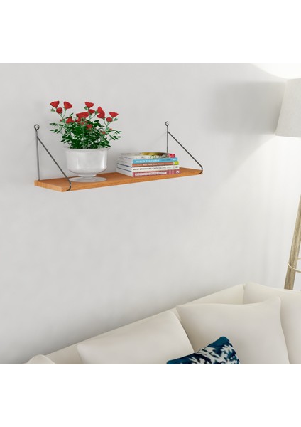 Armoni Raf ve Kitaplık Seti 1 Raflı 200*720 Ceviz