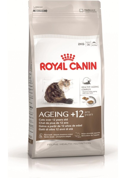 Ageing +12 Yaşlı Kediler İçin Mama 2 Kg.