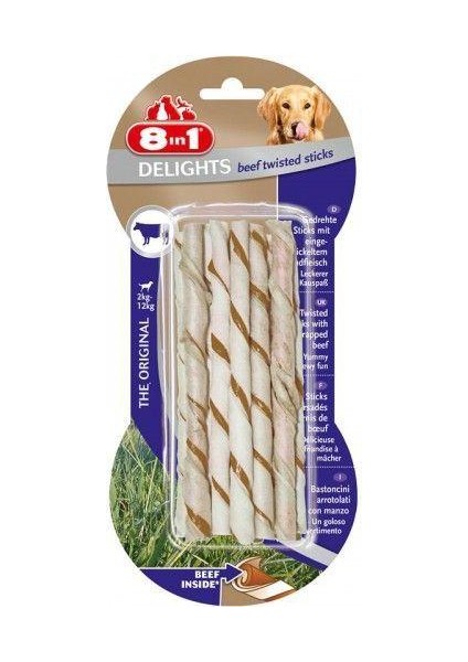 Delight Beef Twisted Sticks Köpek Ödülü