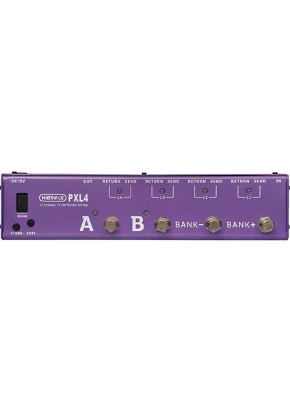 PXL-4 4 Kanallı Efekt Kontrol Pedalı