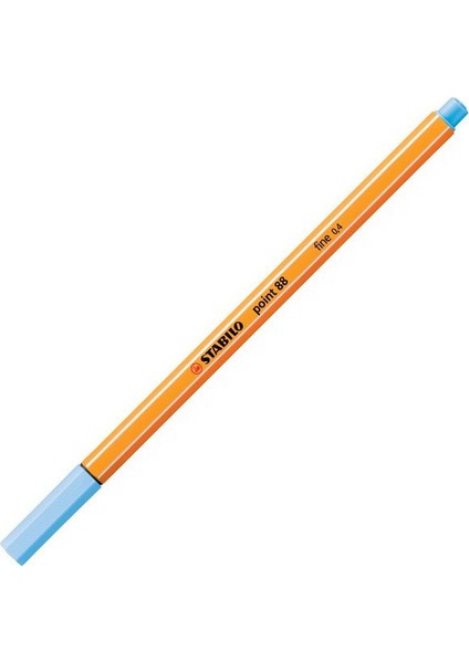 Point 88 Keçeli Kalem Buz Mavisi 0,4 mm Su Bazlı Mürekkep ile 1 Adet
