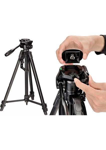 D3100 Fotoğraf Makinesi İçin 157cm Tripod 3 Kg Taşıma