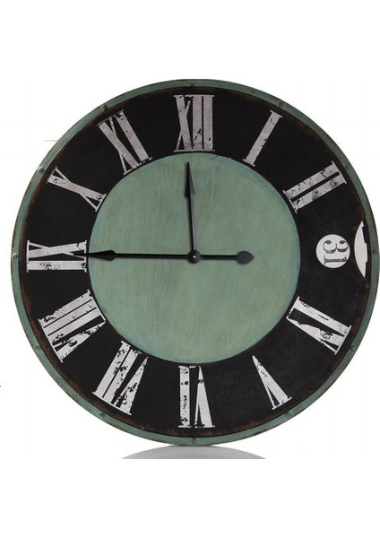 Ahşap Dekoratif Yuvarlak Duvar Saati 50X50