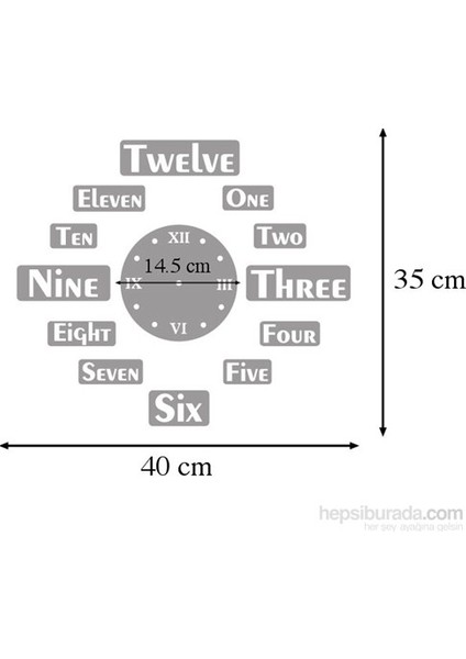 M0133 Dekoratif Duvar Saati