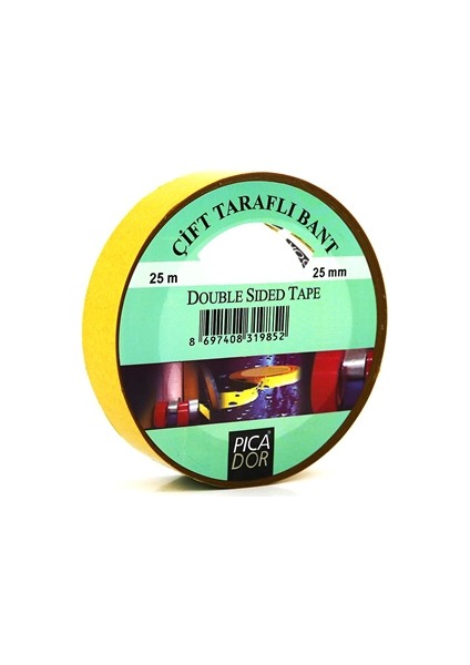 25 Mm X 25 Mt Çift Taraflı Bant