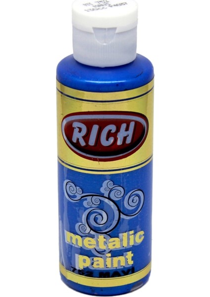 Metalik Akrilik Boya 0752 Mavi 130 Cc
