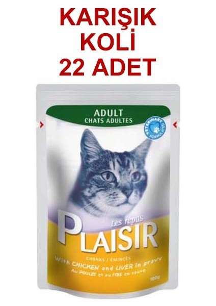 Karışık Pouch Kedi Konservesi 22X100 Gr