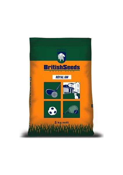 British Seeds Royal 6M (6'lı Karışım Çim Tohumu) 5 kg