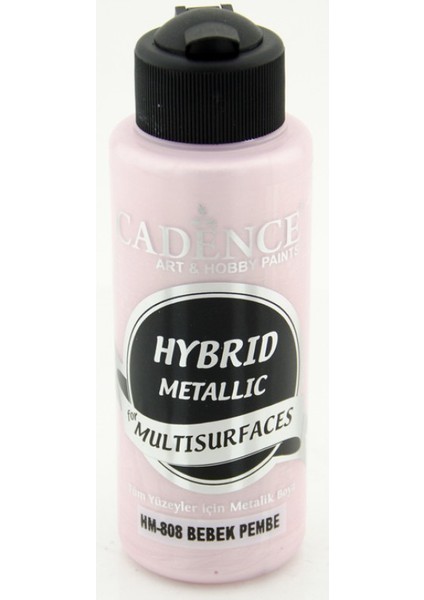 Bebek Pembe Metalik Multisurface Hibrit Boya Cadence 120Ml