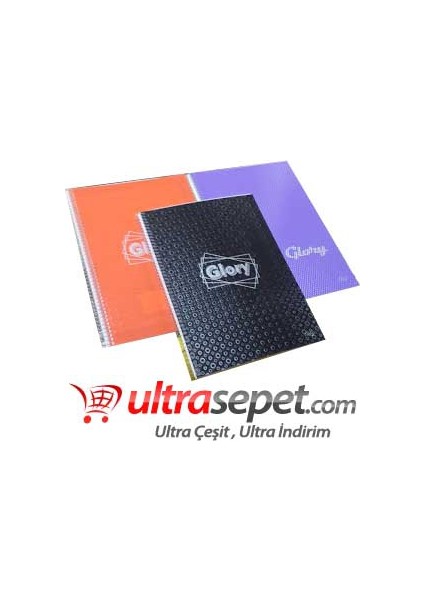 Glory A4 Çizgili 100 Yaprak Plastik Kapak Spiralli Defter
