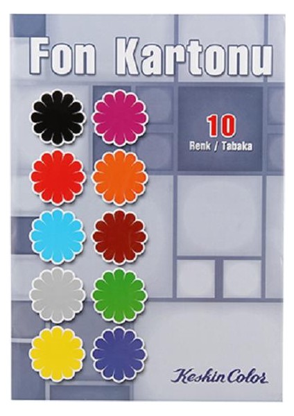 K.Color 10Lu Zarflı Fon Kartonu