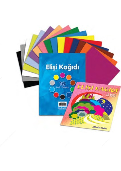 K.Color 10Lu Dosyalı Elişi Kağıdı