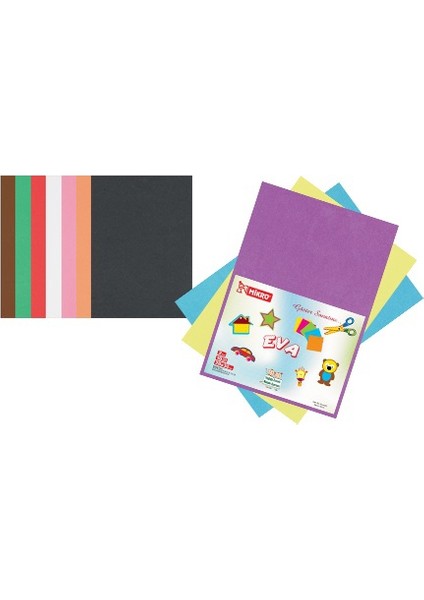 Eva 001 10 Renk 2mm 20X30 cm 10 lu