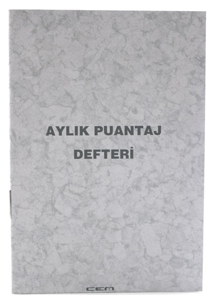 Aylık Puantaj Defteri Küçük