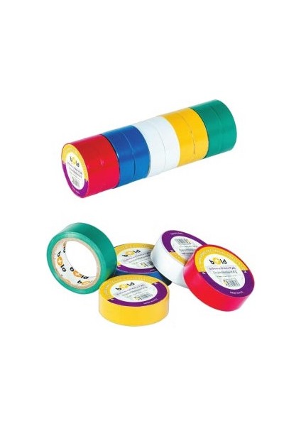 Elektrik Bandı Siyah 0.13 mm x 17 mm x 7 metre (1 Adet)