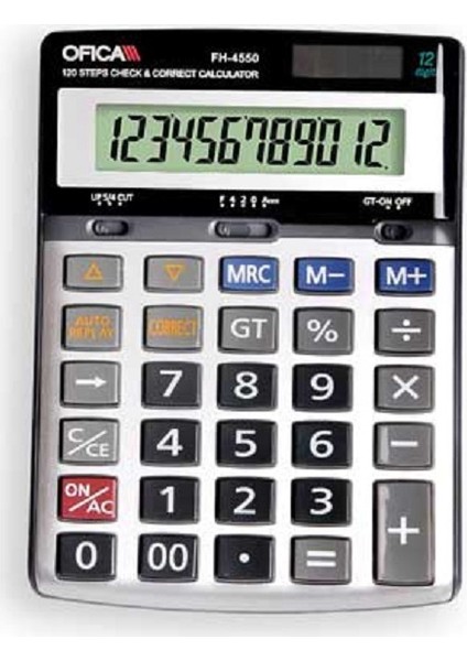 Hesap Makinesi Masa Tipi 12 Hane TAX'lı FH-4550