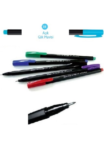 Hexaplus Fineliner Fiber Uçlu No: 33 Açık Gök Mavi