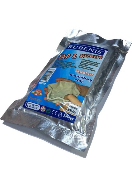Seramik Kil Hamuru Doğal Beyaz 250 gr.
