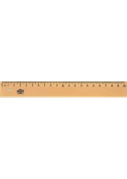 Tahta Cetvel ( Takviyesiz ) 20 Cm No:0020